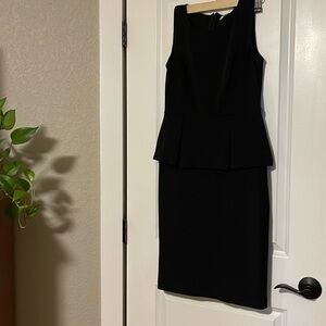 Elle Peplum Black Cocktail Dress 8